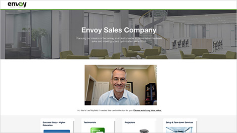 Flipdeck enhanced collection landing page with embedded video